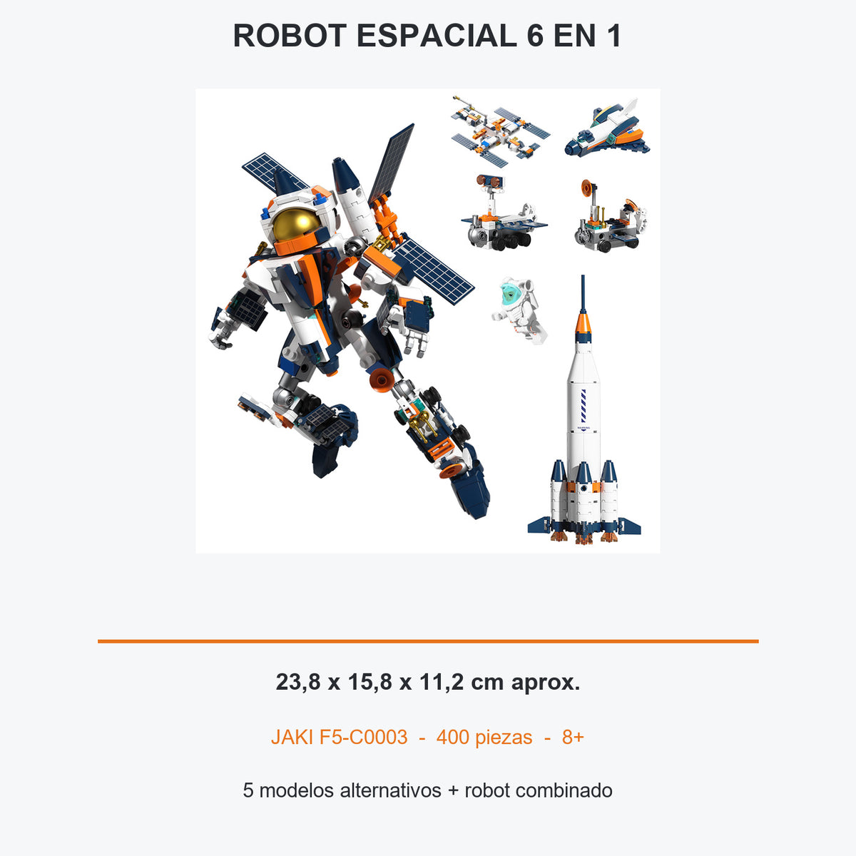 ROBOT CONVERTIBLE ESPACIAL 6 EN 1