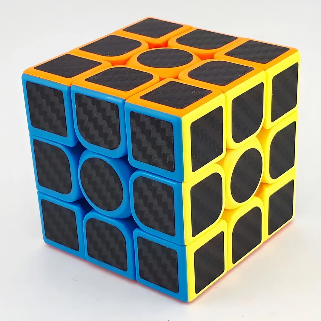 Cubo Rubik 3x3 FIBRA DE CARBONO