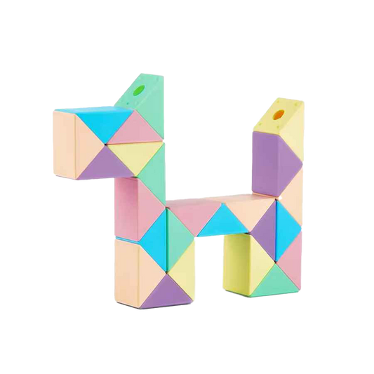 Cubo serpiente 24 pz multicolor