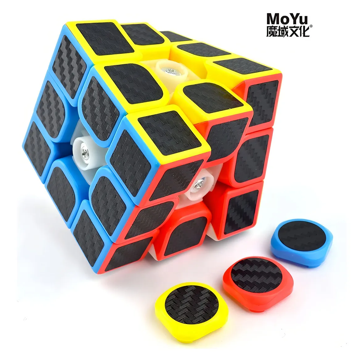 Cubo Rubik 3x3 FIBRA DE CARBONO