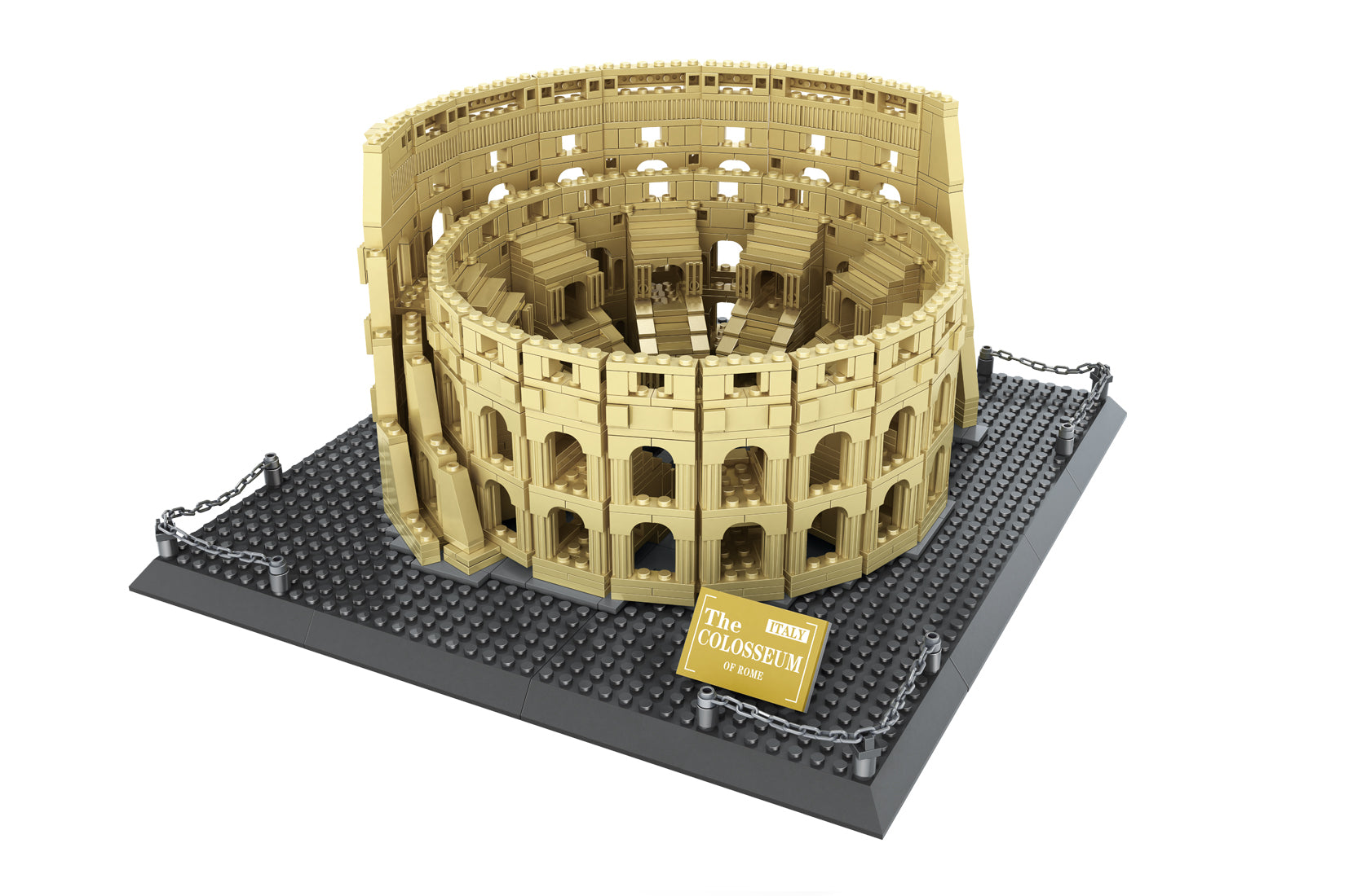 Coliseo romano roma italia bloques de encastre 1756 piezas