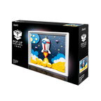 Cuadro 3d cohete espacial