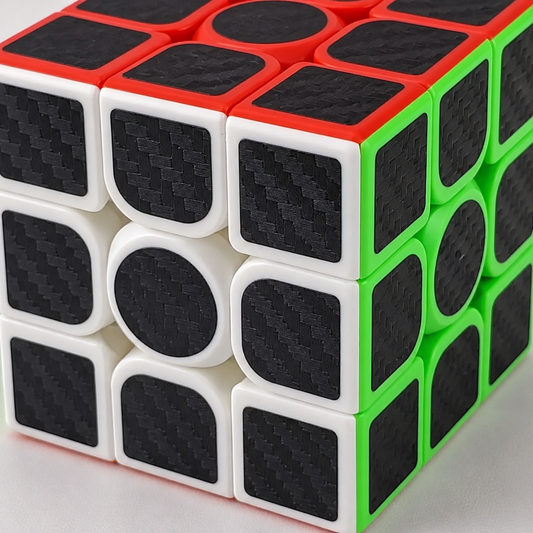 Cubo Rubik 3x3 FIBRA DE CARBONO