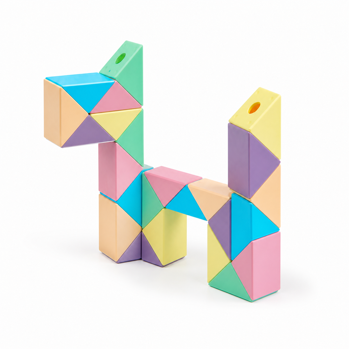 Cubo serpiente 24 pz multicolor