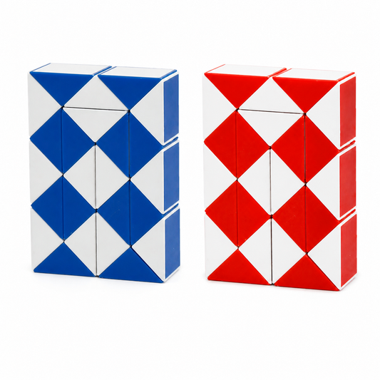 Cubo serpiente 24 pz rojo o azul