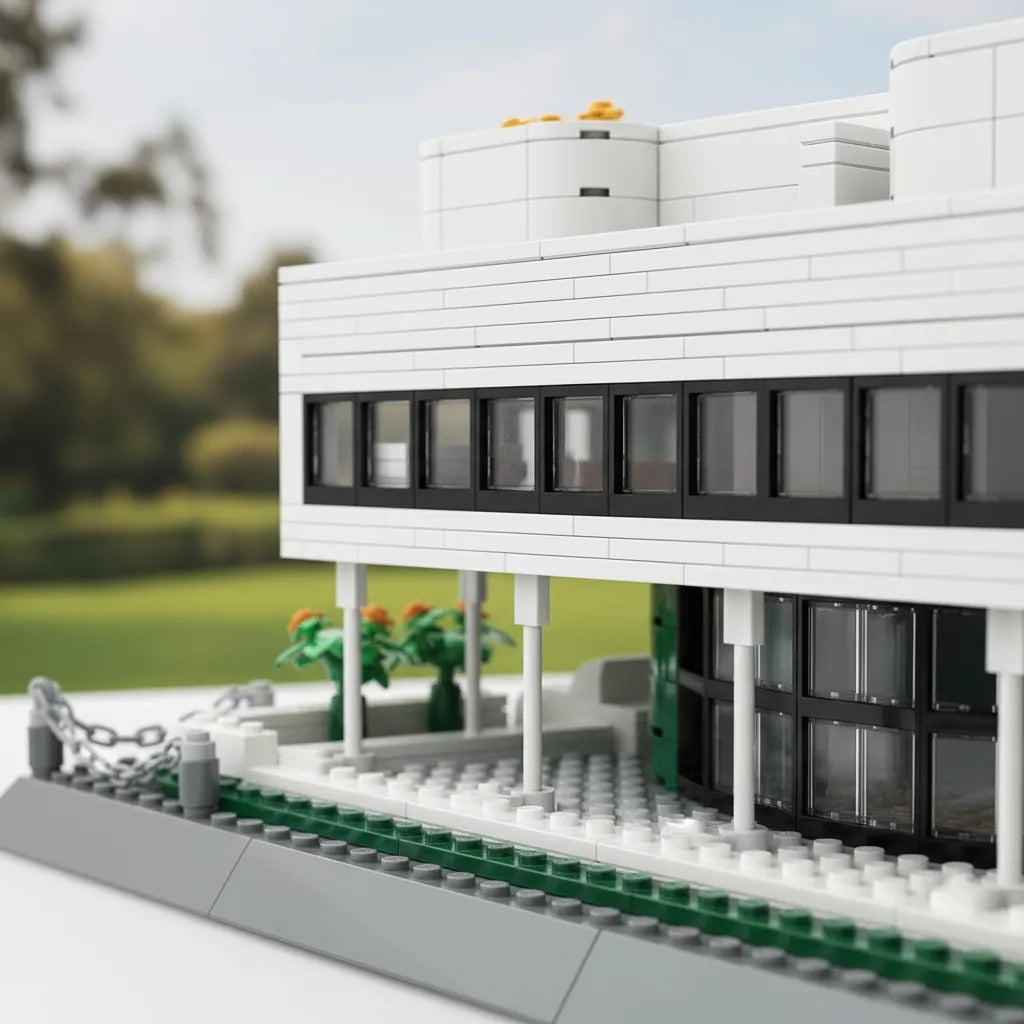 Villa savoye francia le corbusier bloques de encastre 1226 piezas