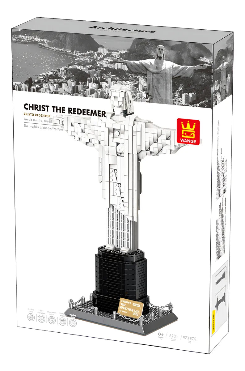 Cristo Redentor Rio de Janeiro bloques de encastre 973 piezas