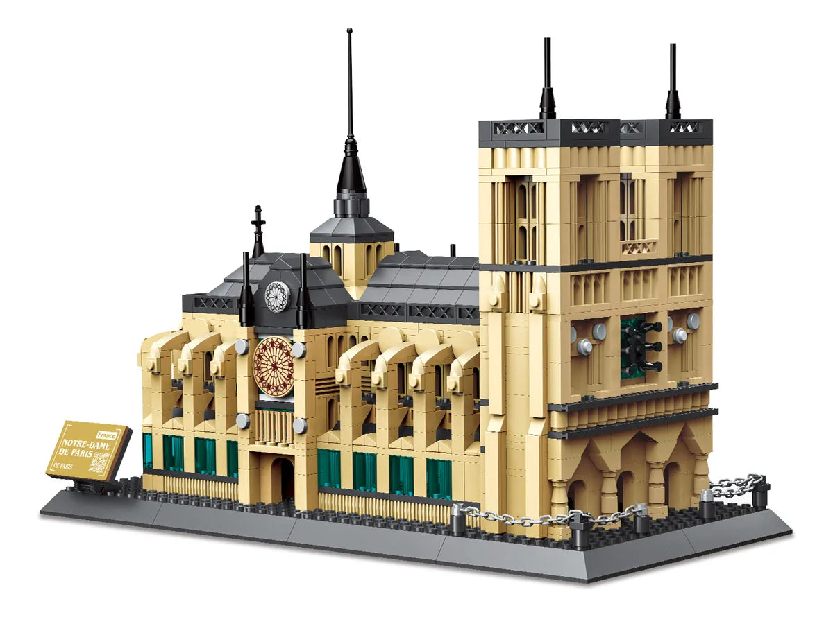 Catedral de Notre Dame Paris bloques de encastre 1382 piezas