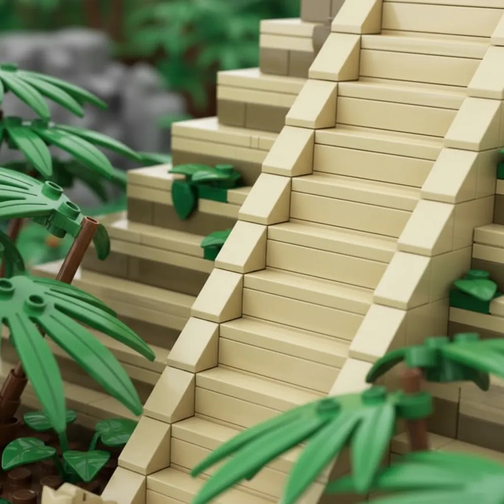 Piramide El Castillo de Chichen Itza Mexico bloques de encastre 1346 piezas