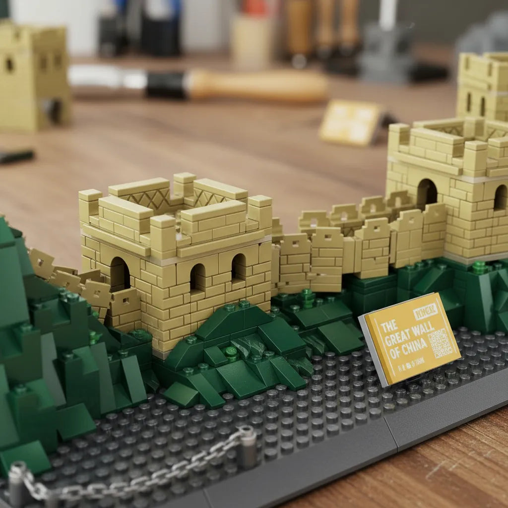Gran muralla china bloques de encastre 1407 piezas