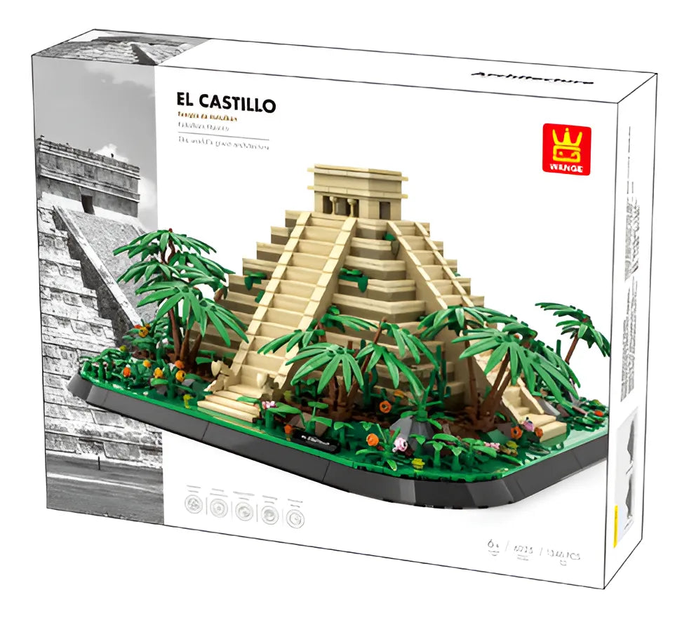 Piramide El Castillo de Chichen Itza Mexico bloques de encastre 1346 piezas