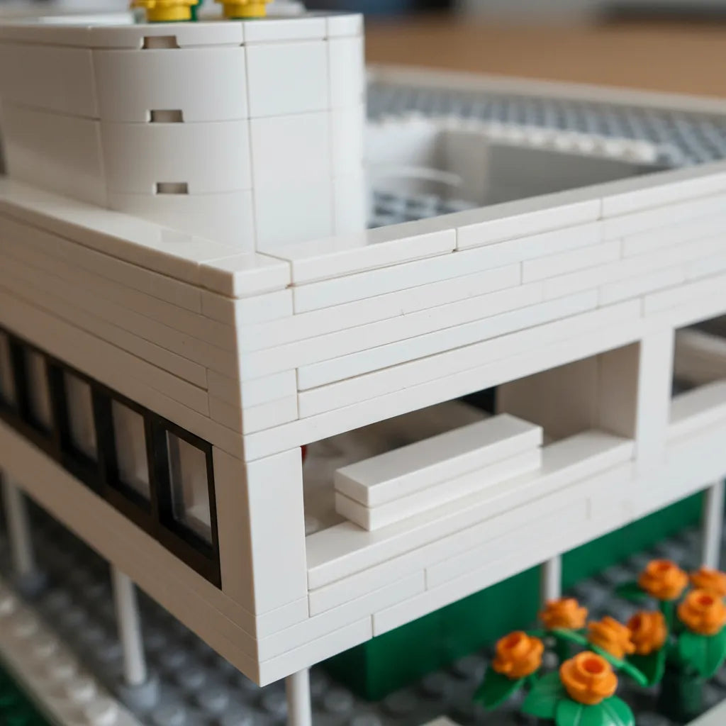 Villa savoye francia le corbusier bloques de encastre 1226 piezas