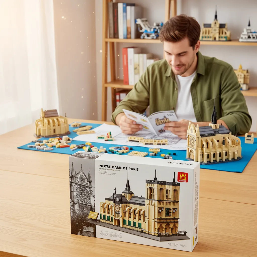 Catedral de Notre Dame Paris bloques de encastre 1382 piezas