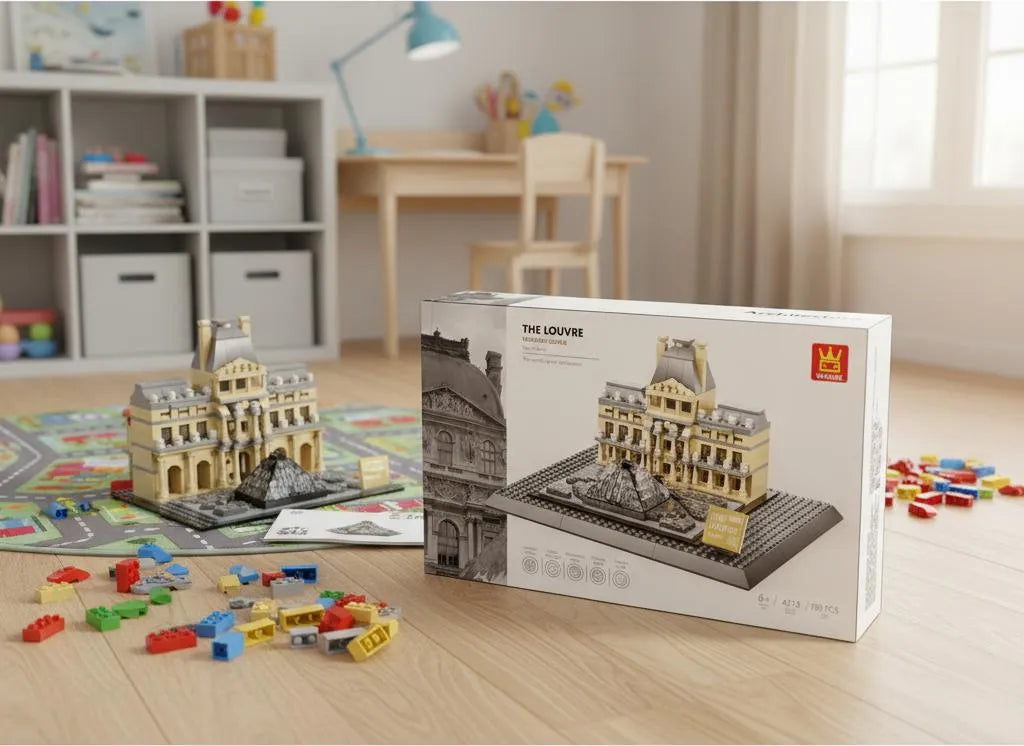 Museo del Louvre paris bloques para armar 785 piezas