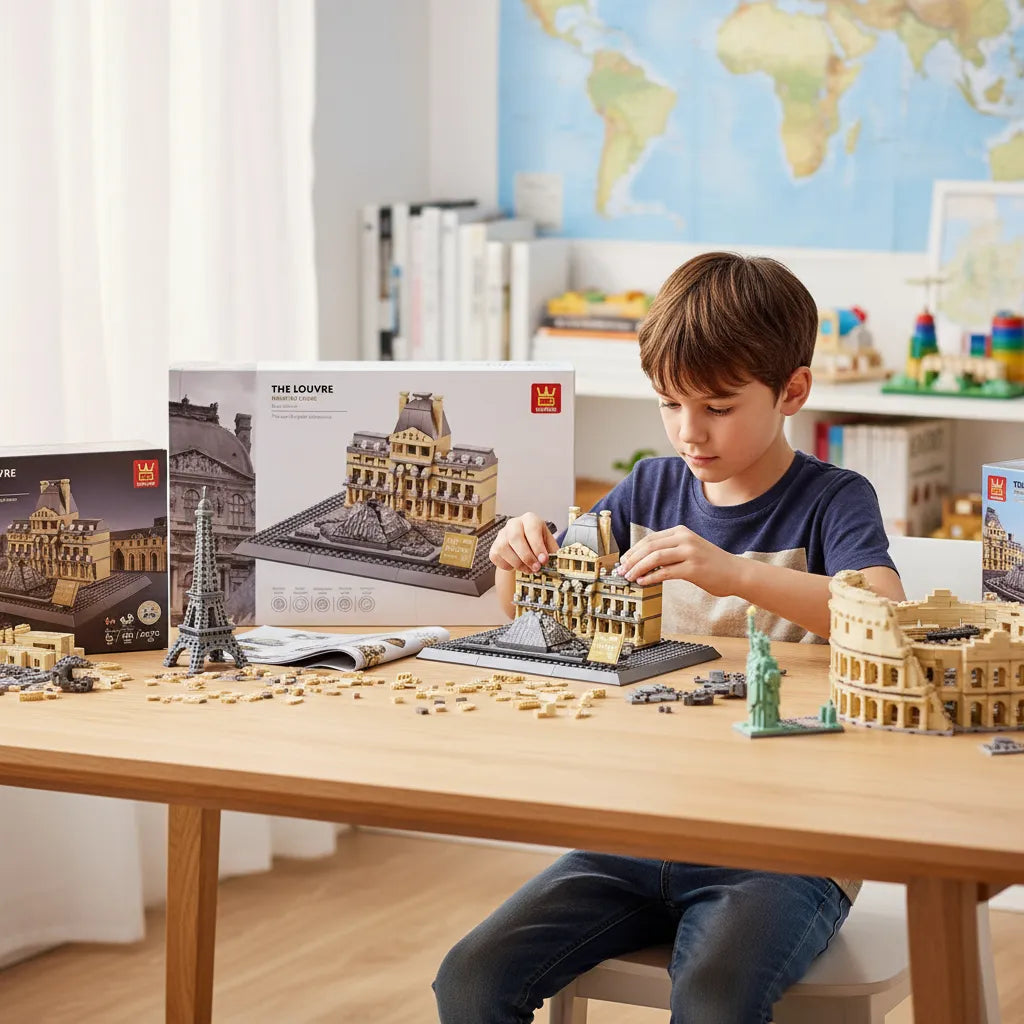 Museo del Louvre paris bloques para armar 785 piezas