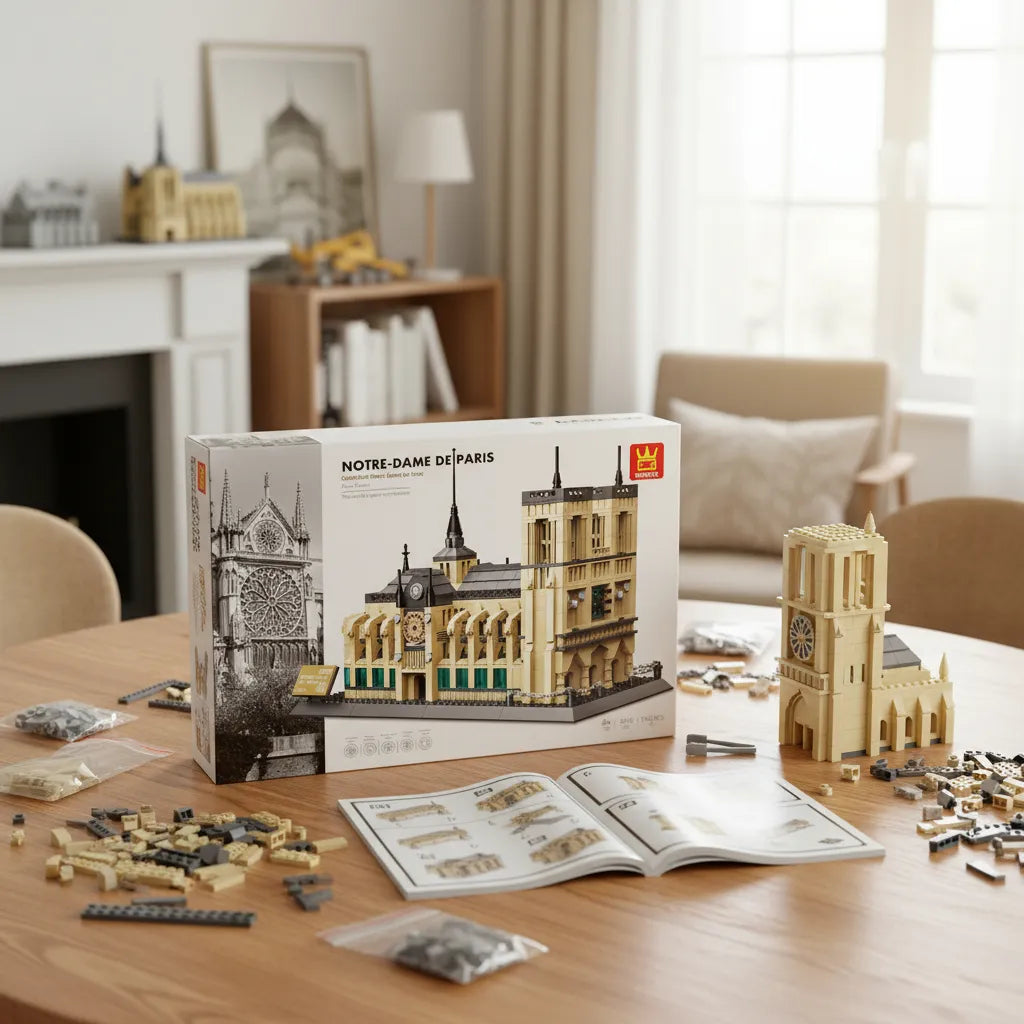 Catedral de Notre Dame Paris bloques de encastre 1382 piezas