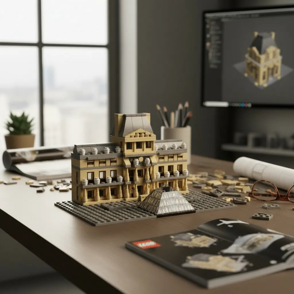 Museo del Louvre paris bloques para armar 785 piezas