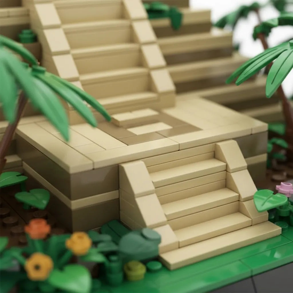 Piramide El Castillo de Chichen Itza Mexico bloques de encastre 1346 piezas