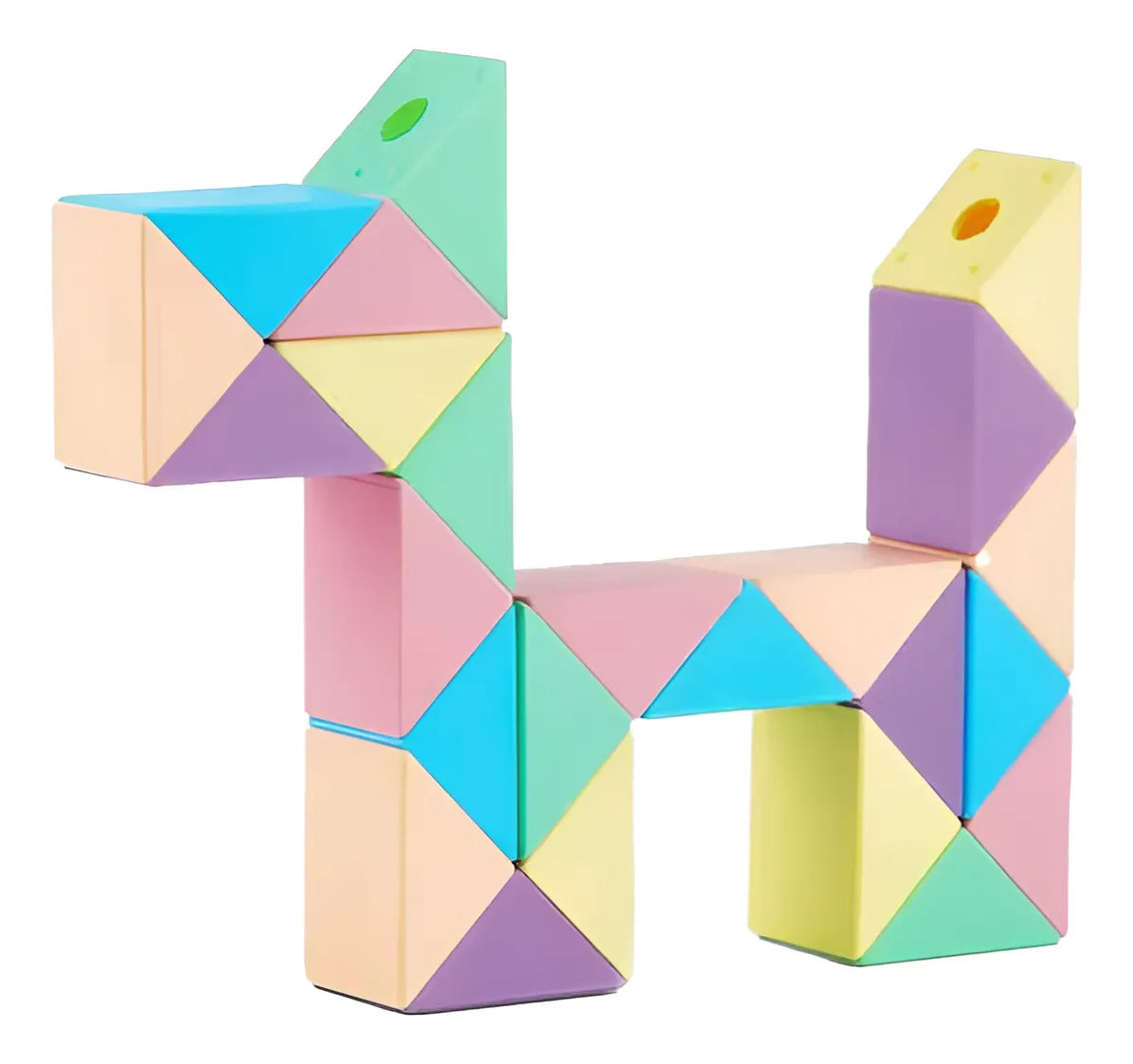 Cubo serpiente 24 pz multicolor
