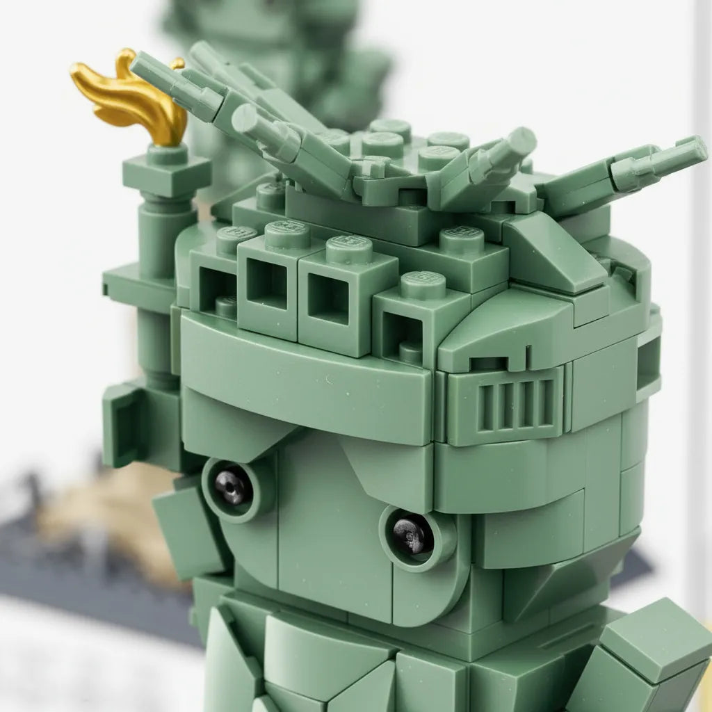 Estatua De La Libertad Nueva York Bloques De Construccion Para Armar 414 piezas