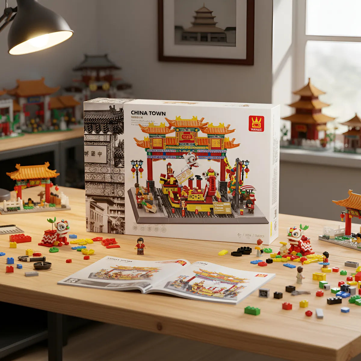 Barrio chino washington bloques de encastre 1245 piezas