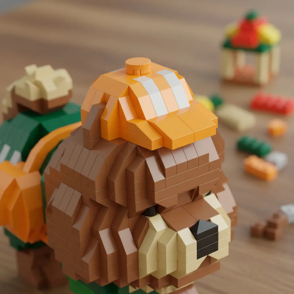 Chow Chow micro bloques para armar