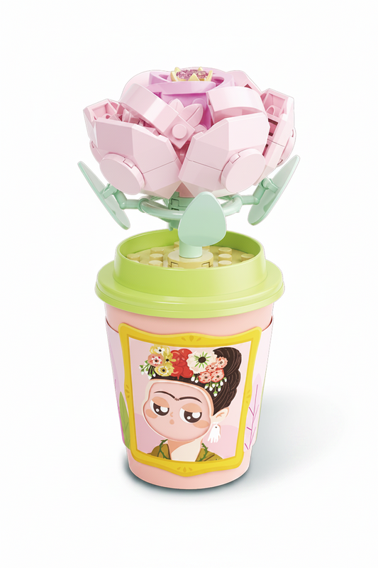 Tazas decorativas con flores