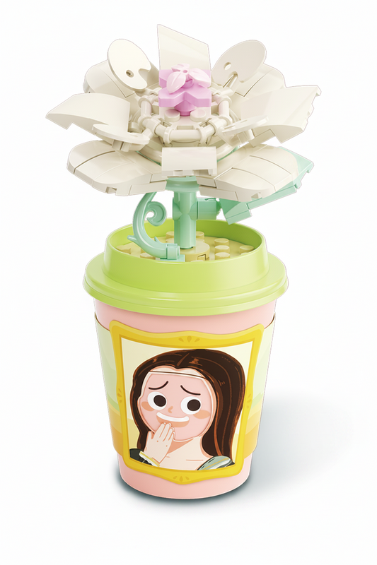 Tazas decorativas con flores