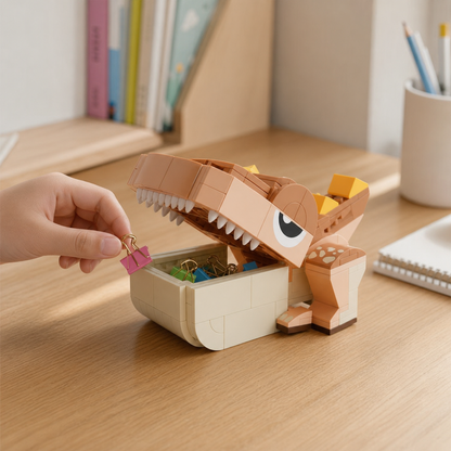 Portaclips dinosaurio