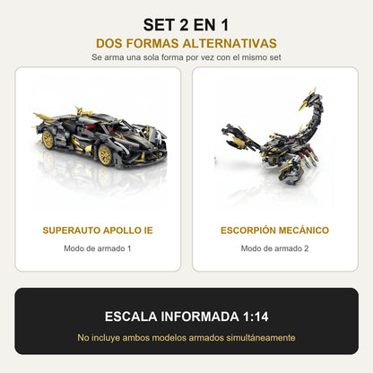 Set Duo Autos Coleccionables Apollo + Escorpión