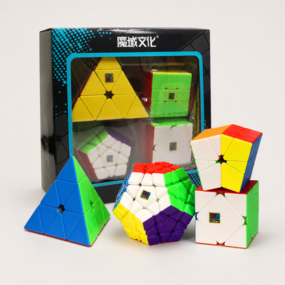 Set Rubik Cubos Mágicos Combo Regalo x4 – MoYu MeiLong