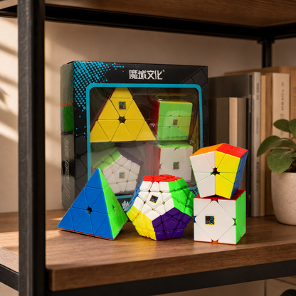 Set Rubik Cubos Mágicos Combo Regalo x4 – MoYu MeiLong