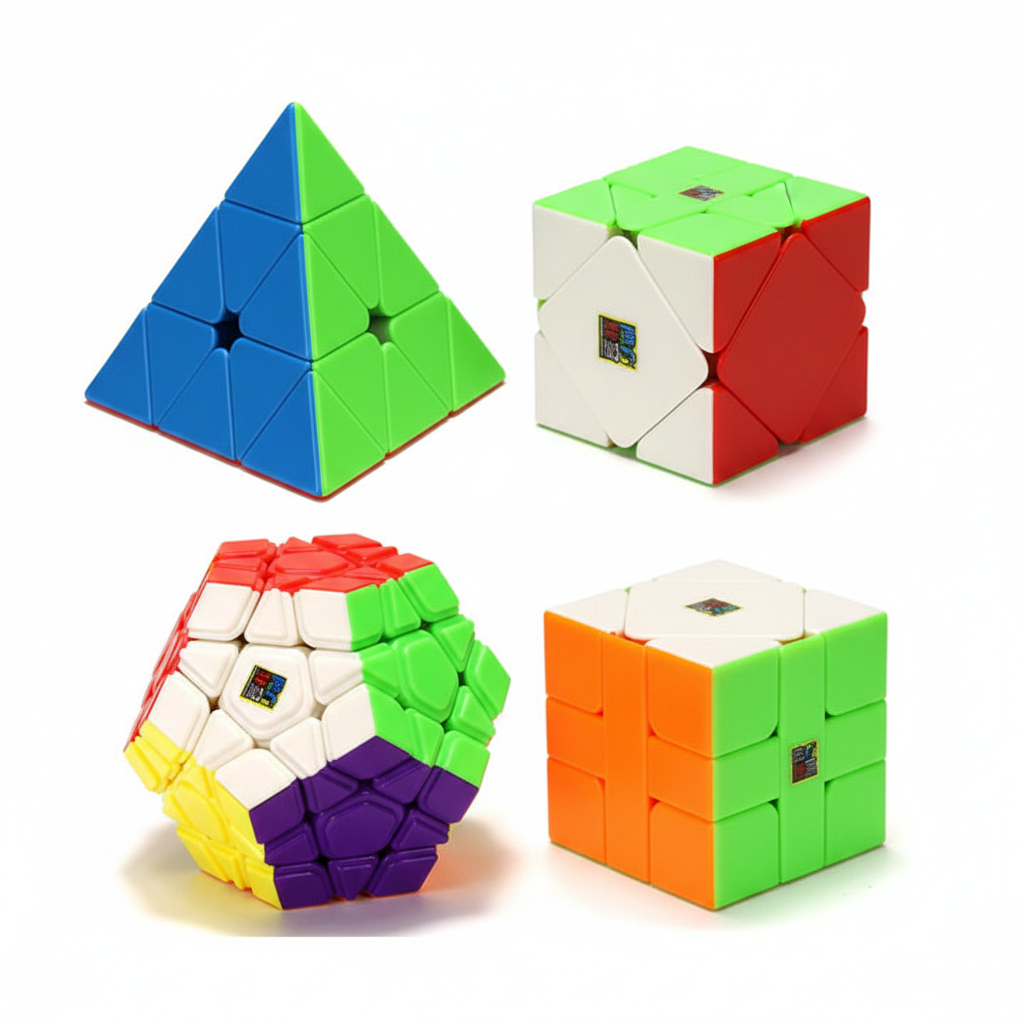 Set Rubik Cubos Mágicos Combo Regalo x4 – MoYu MeiLong