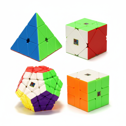 Set Rubik Cubos Mágicos Combo Regalo x4 – MoYu MeiLong